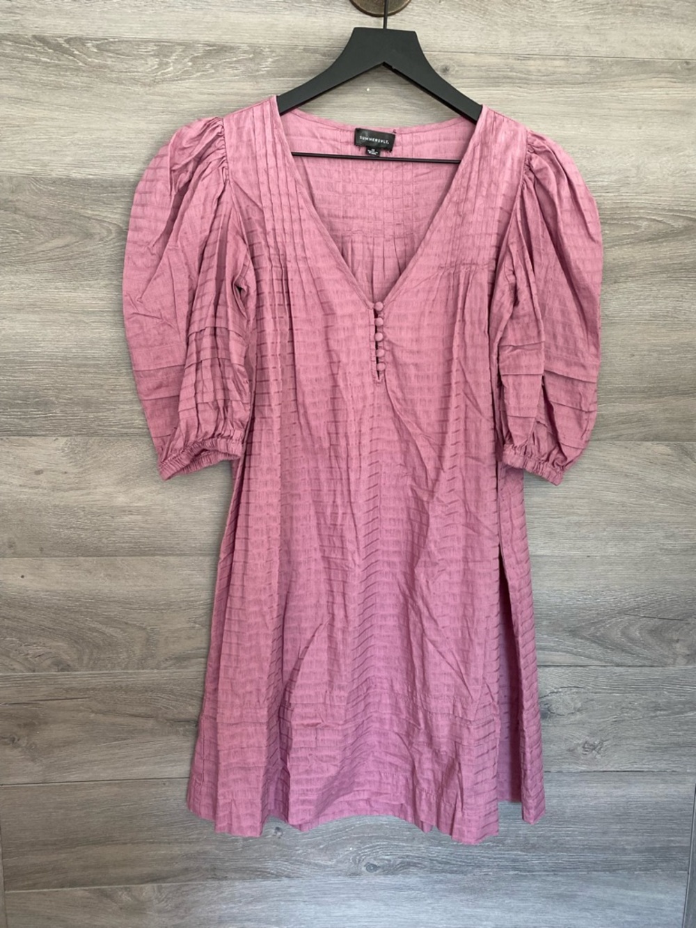 Summersalt Cotton Puff Sleeve Dress Coverup